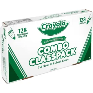 Crayola Crayon & Marker Combo Classpack - 8 Colors (256 Pack)