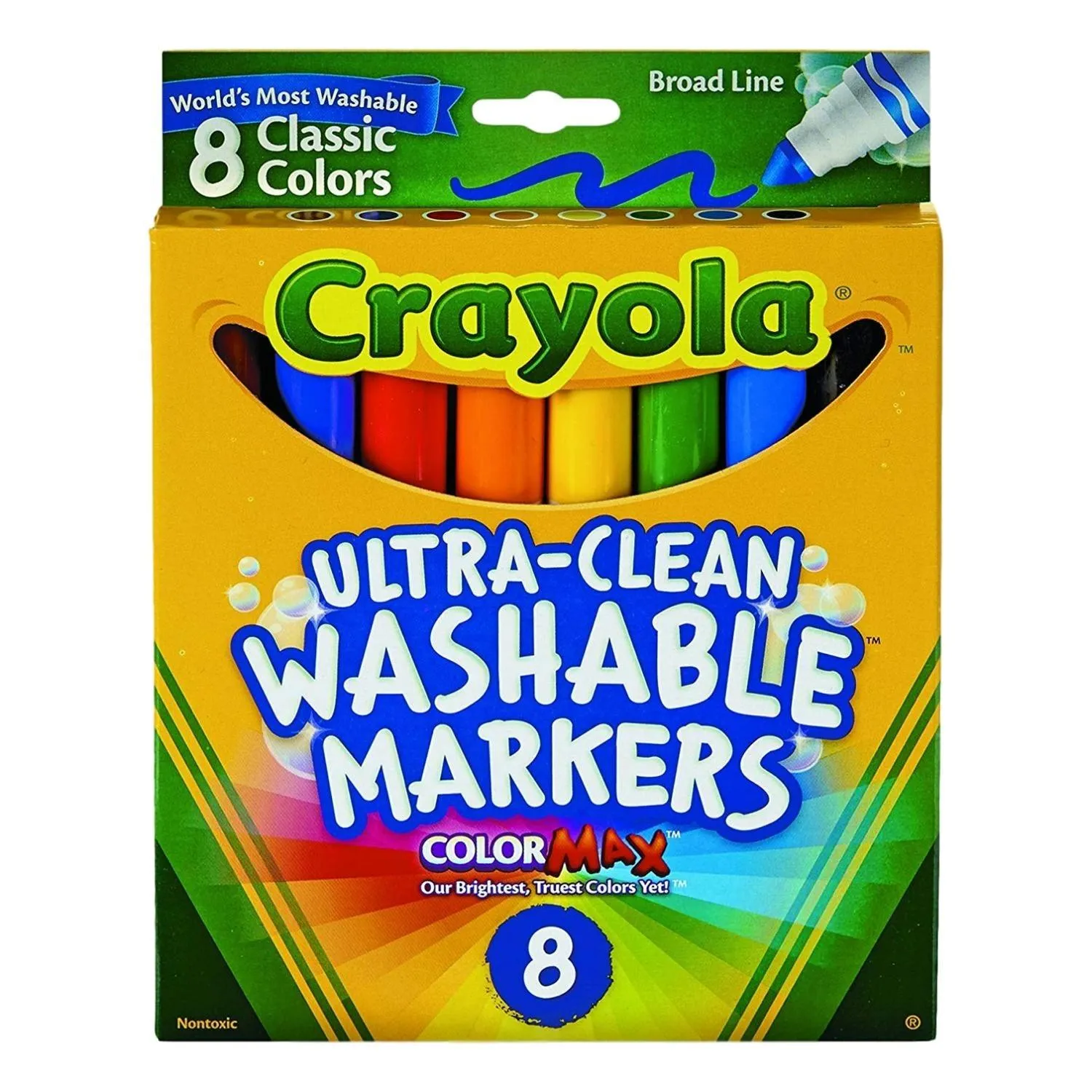 Crayola Washable Classic Markers - 8 Colors