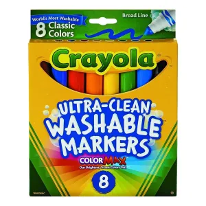 Crayola Washable Classic Markers - 8 Colors