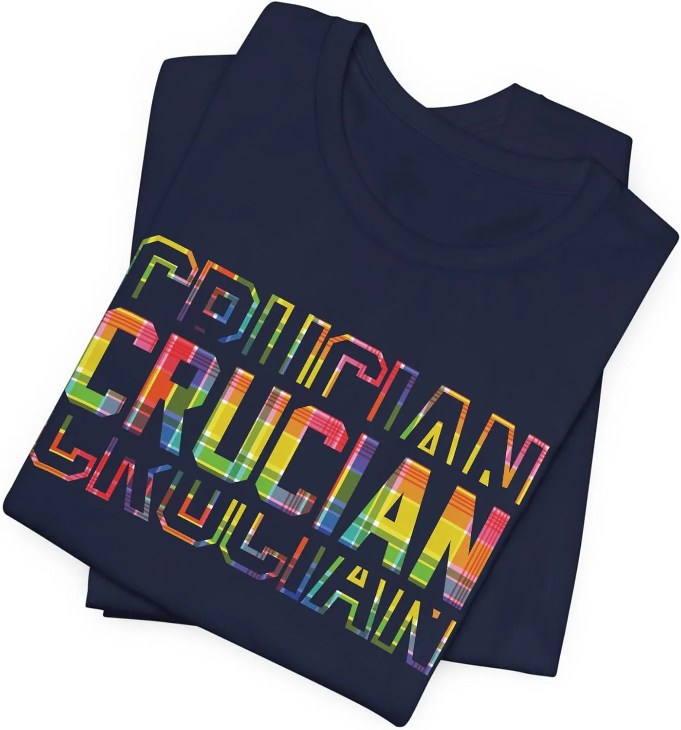 CRUCIAN Madras T-Shirt – St. Croix U.S. Virgin Islands Heritage Tee – Unisex St. Croix Vacation Tee Gift Souvenir