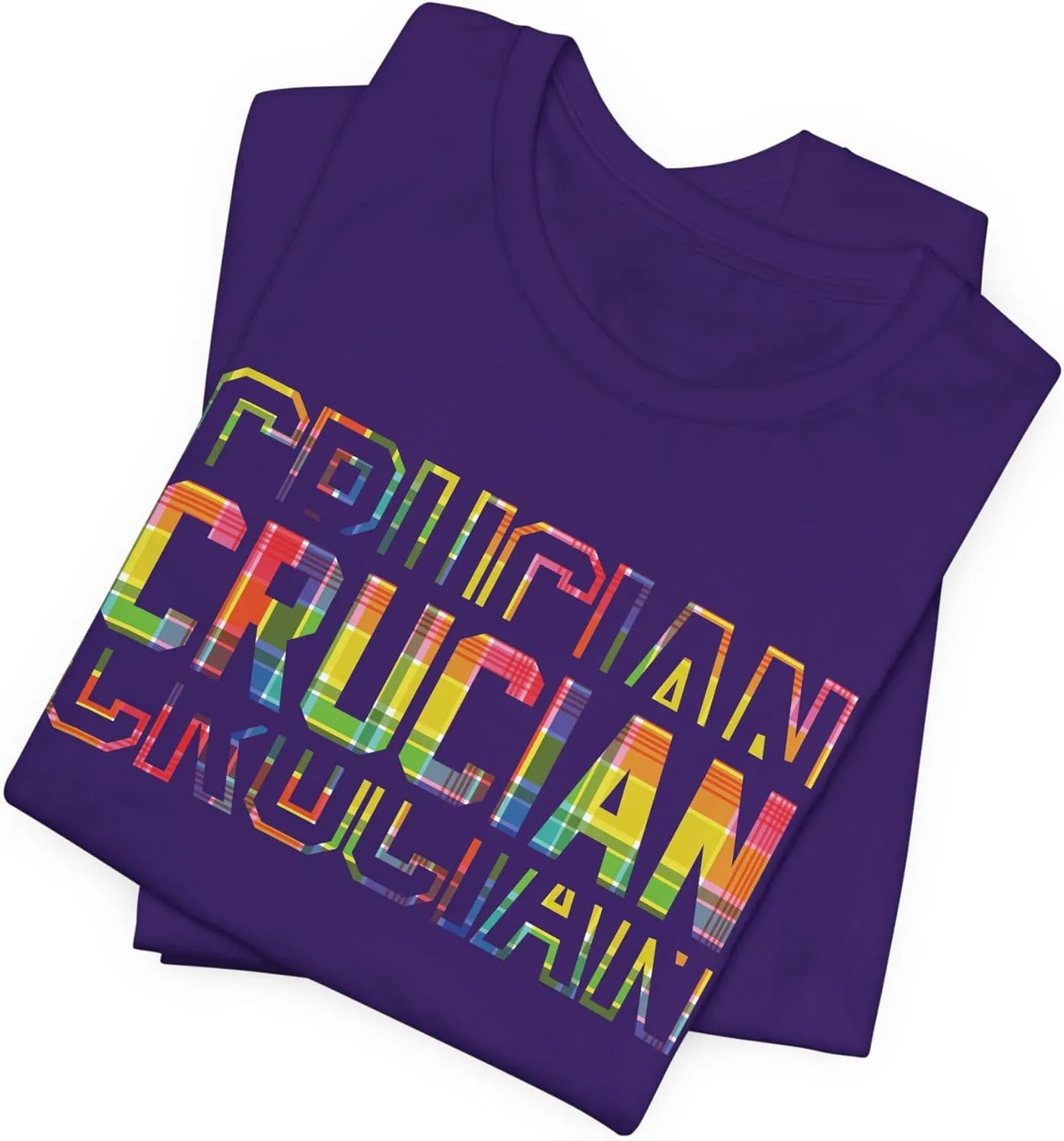 CRUCIAN Madras T-Shirt – St. Croix U.S. Virgin Islands Heritage Tee – Unisex St. Croix Vacation Tee Gift Souvenir