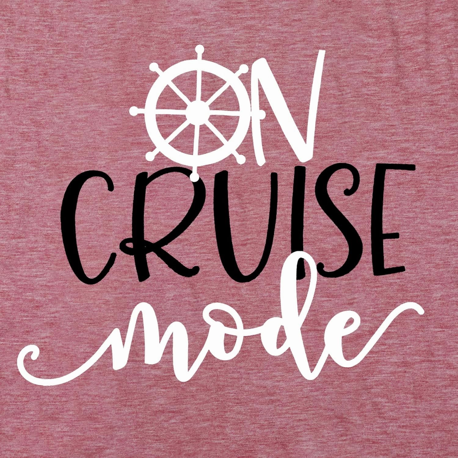 Cruise Mode Tank Women Summer Sleeveless Cruising Love Graphic Print T Shirt Boating Gifts Vacation Beach Shirt