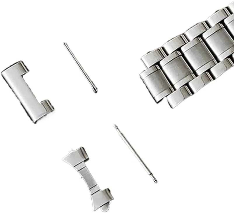 Curved End Watch Strap 12 13 14 15 16 17 18 19 20 21 22 23 24mm Stainless Steel Band Quick Release