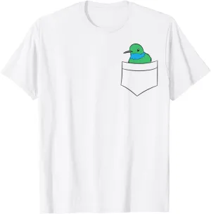 Cute Hummingbird In The Pocket Bird Watching Hummingbirds T-Shirt