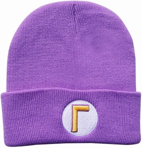 Cute Mario Luigi Wario Waluigi Embroidered Long Beanie