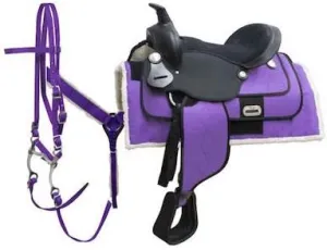 D&L Saddlery Classic Western Barrel Racing Handmade Synthetic Cordura Horse Saddle Lightweight Barrel Racing Saddle Trail Tack Equestrian Horse Saddle Tack Size 10" to 18" inches Seat, SYN80