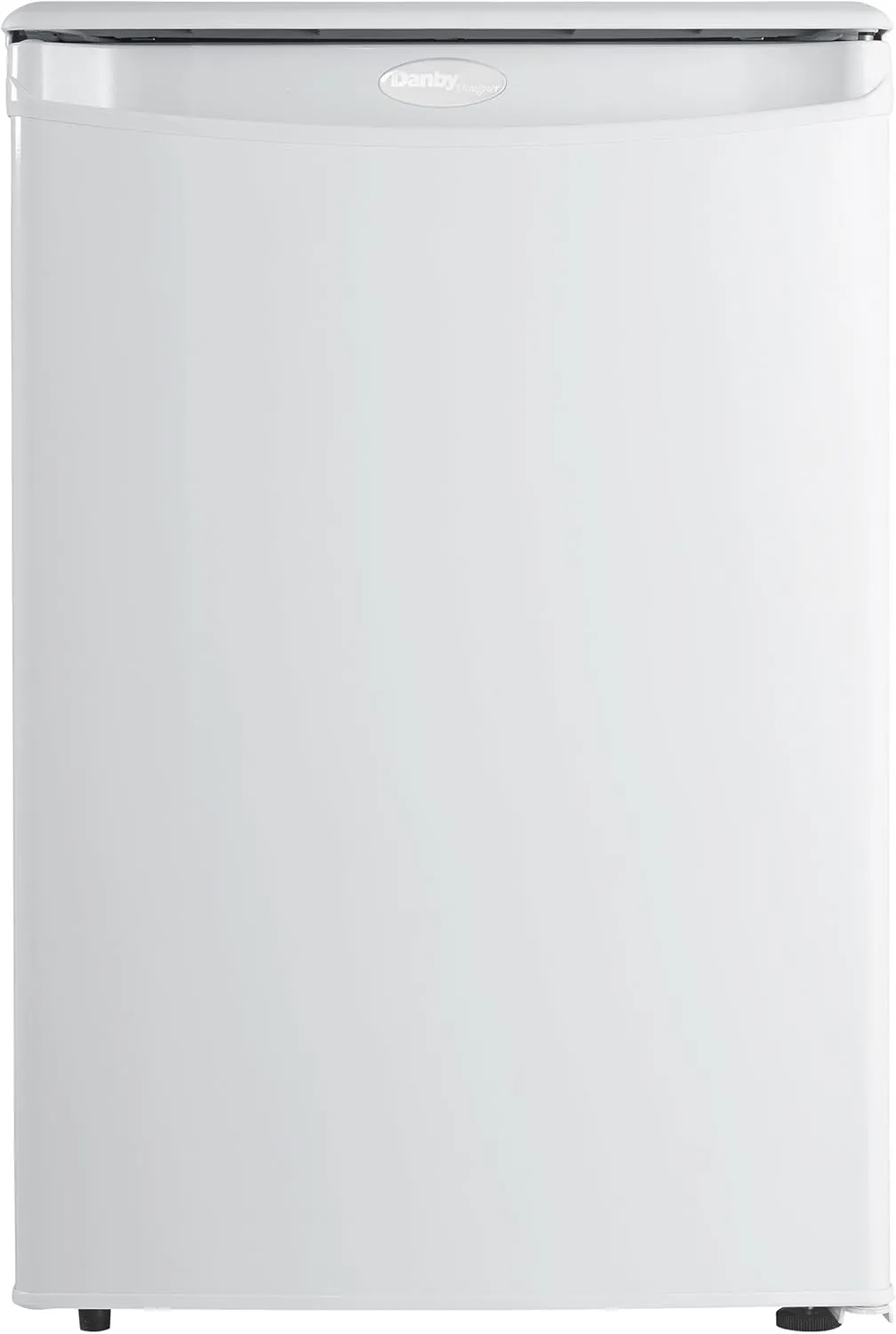 Danby Designer DAR026A1WDD-6 2.6 Cu.Ft. Mini Fridge, Compact Refrigerator for Bedroom, Office, bar, countertop, E-Star Rated in White