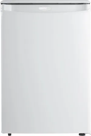 Danby Designer DAR026A1WDD-6 2.6 Cu.Ft. Mini Fridge, Compact Refrigerator for Bedroom, Office, bar, countertop, E-Star Rated in White