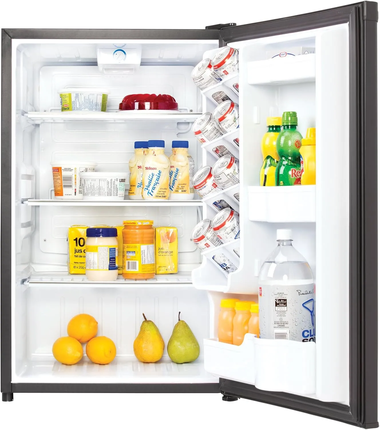 Danby Designer DAR044A4BDD-6 4.4 Cu.Ft. Mini Fridge, Compact Refrigerator for Bedroom, Living Room, Bar, Dorm, Kitchen, Office, E-Star in Black