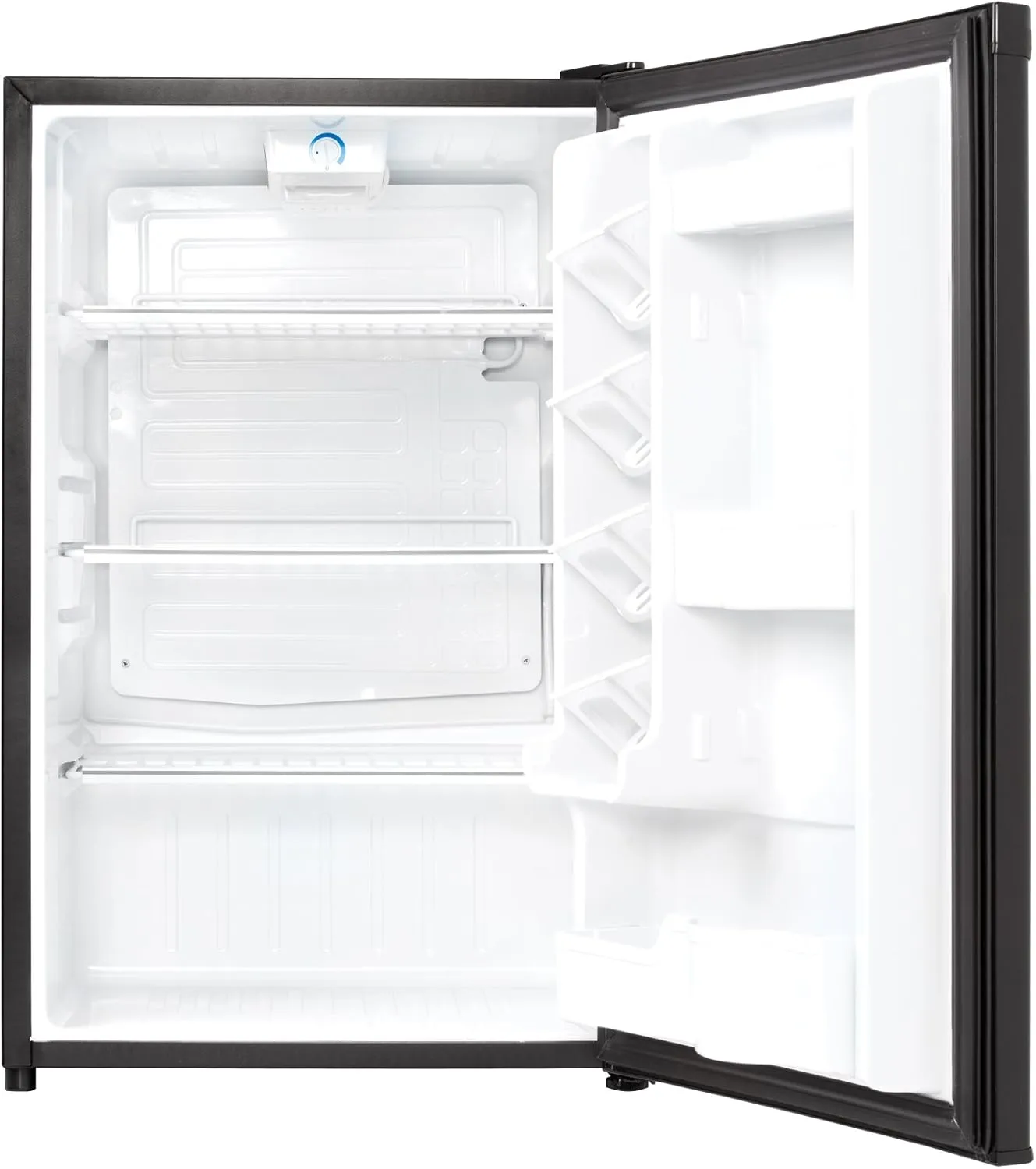 Danby Designer DAR044A4BDD-6 4.4 Cu.Ft. Mini Fridge, Compact Refrigerator for Bedroom, Living Room, Bar, Dorm, Kitchen, Office, E-Star in Black