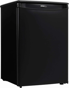 Danby DAR026A1BDD-6 2.6 Cu.Ft. Mini Fridge, Compact Refrigerator for Bedroom, Office, bar, countertop, E-Star Rated in Black