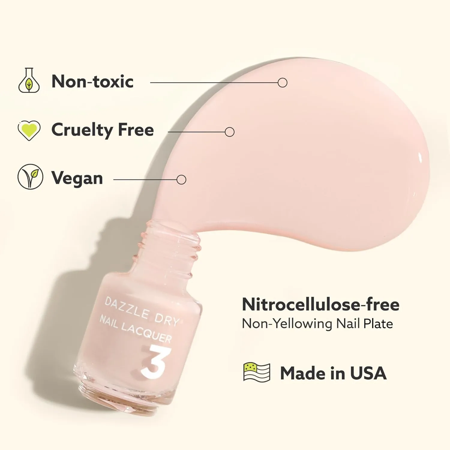 Dazzle Dry Mini Kit 4 Step System - Illuminate - A bright champagne gold. Full-coverage metallic. (5 Piece Kit / 5 Manicures)