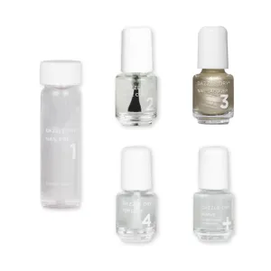 Dazzle Dry Mini Kit 4 Step System - Illuminate - A bright champagne gold. Full-coverage metallic. (5 Piece Kit / 5 Manicures)