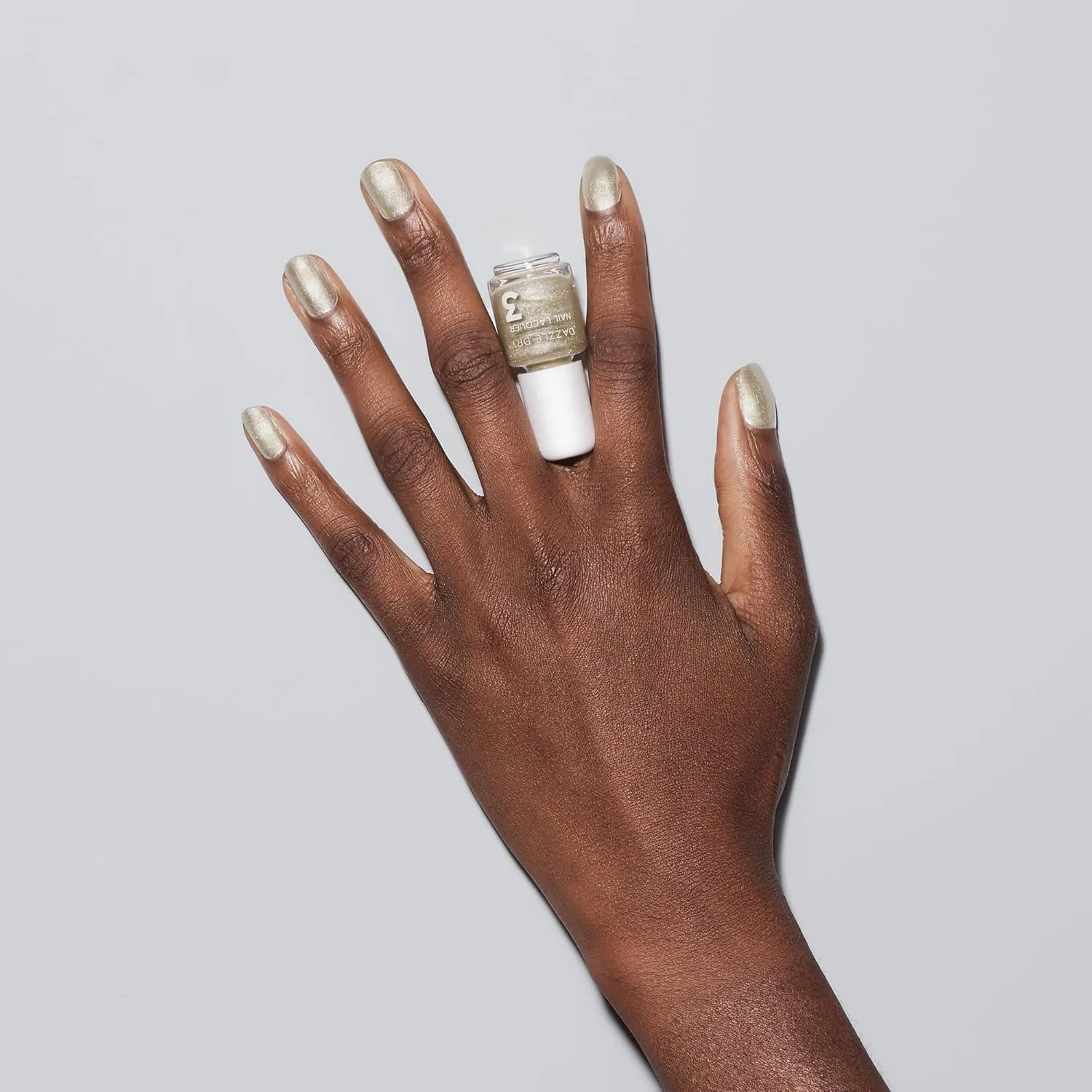 Dazzle Dry Mini Kit 4 Step System - Illuminate - A bright champagne gold. Full-coverage metallic. (5 Piece Kit / 5 Manicures)