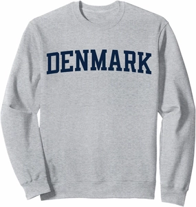 Denmark Collegiate Style Varsity Block Letter Sweatshirt
