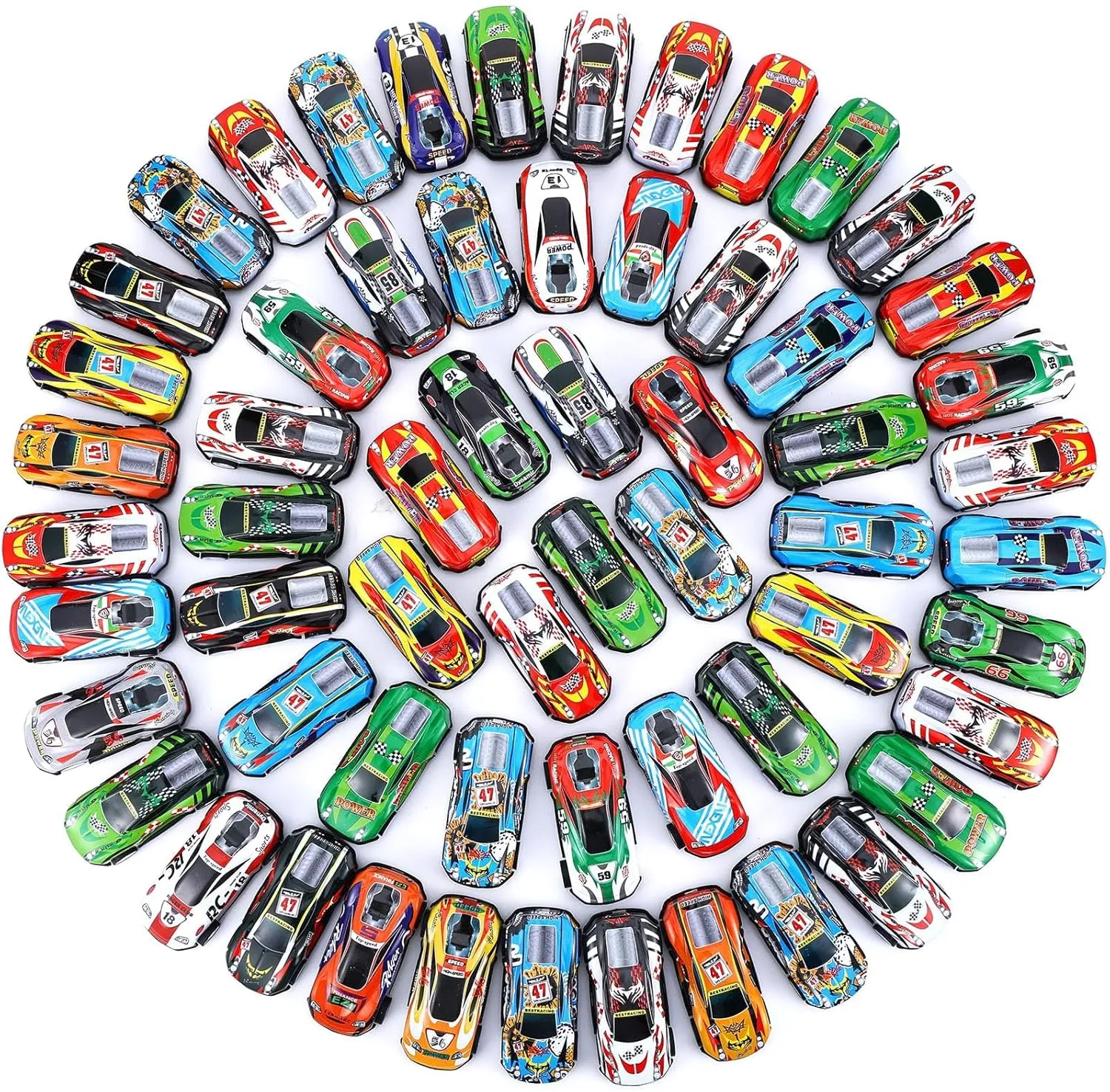 DERTE 280 Pcs Pull Back Cars for Kids Mini Car Toys Bulk Metal Race Vehicles Party Favors Goodie Bag Stuffers Classroom Prizes for Boys Girls Toddlers