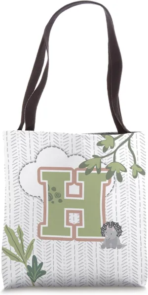 Dinosaur Dreams Jurassic Theme Nursery Decor Personalized Tote Bag