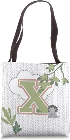 Dinosaur Dreams Jurassic Theme Nursery Decor Personalized Tote Bag