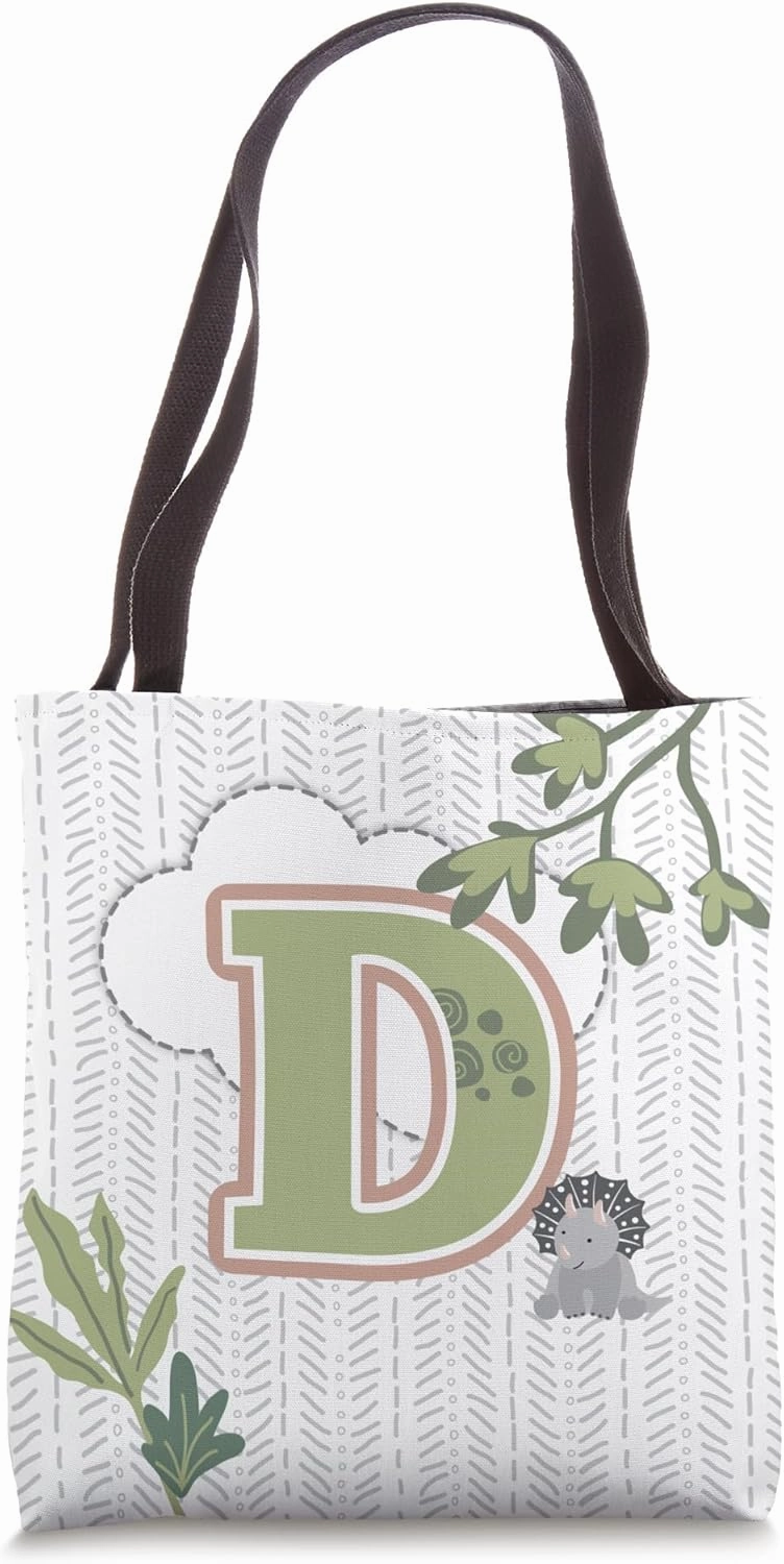 Dinosaur Dreams Jurassic Theme Nursery Decor Personalized Tote Bag