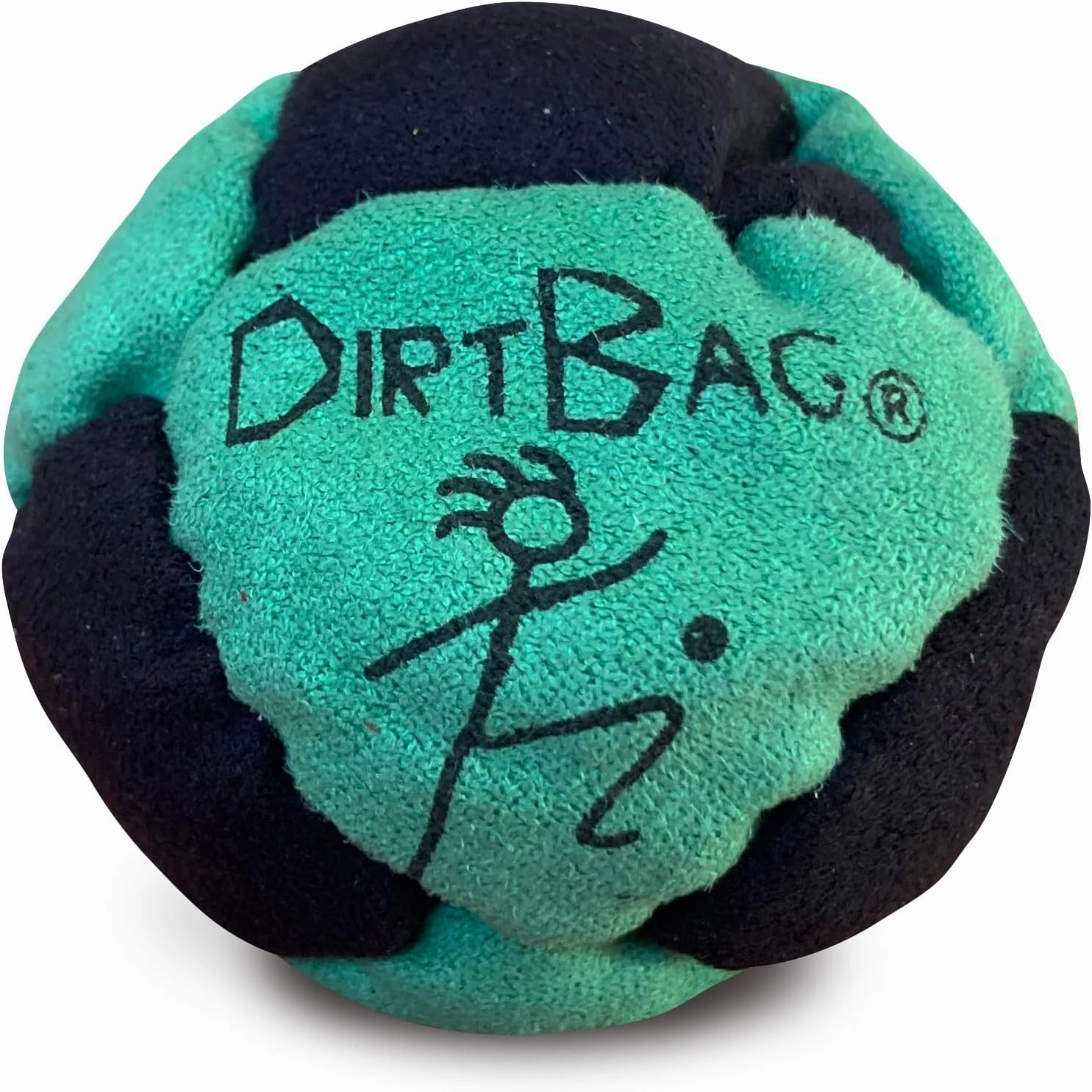 DIRTBAG Classic Footbag Hacky Sack 3 Pack with Pouch, Unique, Footbag Set with Signature Carry Bag.