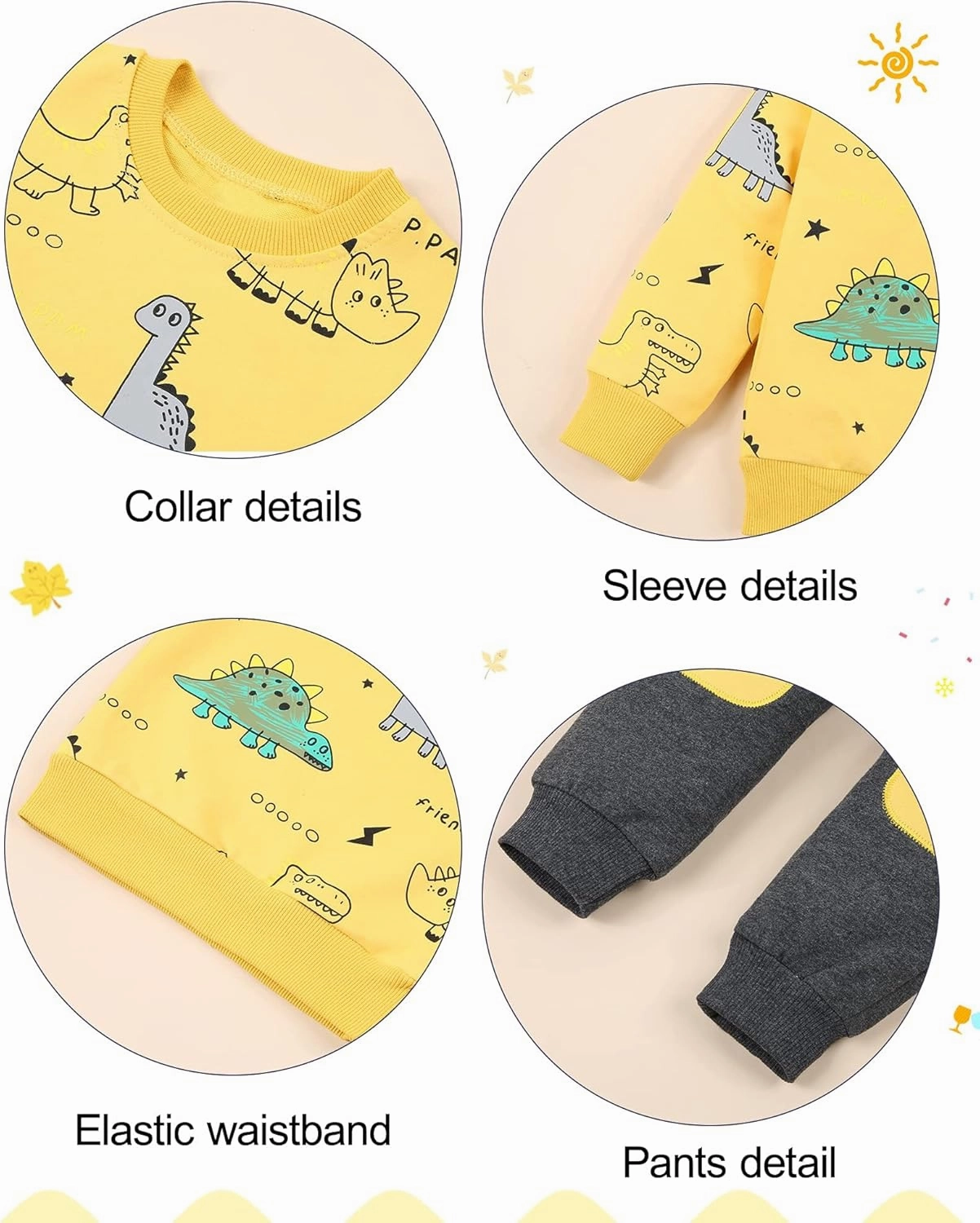 DISAUR Toddler Boy Clothes Baby Outfits, Little Boys Summer Letter Printed Short Sleeve with Pants 2PCS Clothing Set