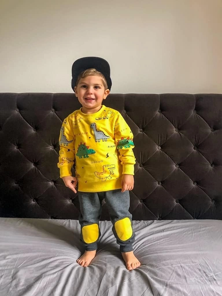 DISAUR Toddler Boy Clothes Baby Outfits, Little Boys Summer Letter Printed Short Sleeve with Pants 2PCS Clothing Set