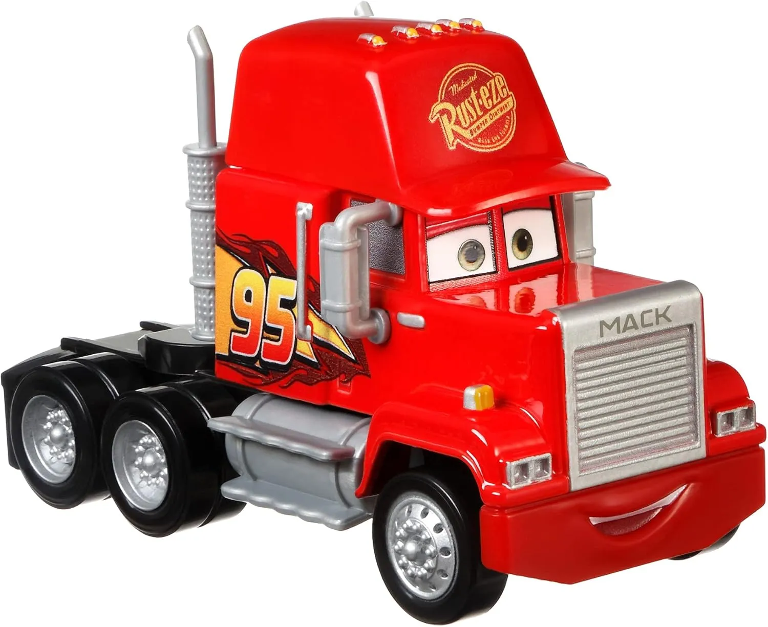 Disney Cars Toys and Pixar Cars Die-Cast Oversized Mack Vehicle, Collectible Toy Truck Gifts for Kids Age 3 and Older, Multicolor