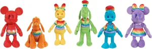 Disney Classic 6-pack Pride Collection Plush Stuffed Animal Set, 9-inch tall Soft Plushies