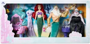 Disney Store Official Princess Classic Doll (The Little Mermaid Set), 11 Inches, Includes Brush with Molded Details, Fully Posable Toy in Classic Outfit Princess Toys for Girls