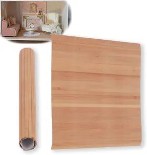 Dollhouse Flooring, Miniature Dollhouse Floorboard Dollhouse Floor Sheet Miniature Flooring for Trip Flooring Decoration Accessory
