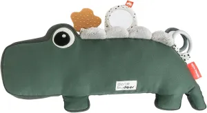 Done by Deer Tummy Time Pillow 3-6 Months - Activity and Tummy Time Toy for Baby 3 Months  - Soft Floor Pillow with Baby Teething Toys, Small Mirror, Tags, and Crinkle Sounds for Sensory Exploration