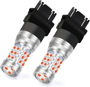 DuaBhoi 1300LM 3157 LED Bulb Extremely Bright 3057 T25 3156 4057 4157 3056 for Car RV SUV Tail Brake Backup Reverse Stop Parking Front Rear Turn Signal Light Red 2PCS