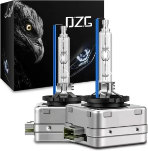 DZG D3S Xenon HID Headlight Bulbs, 8000K Cool White Bright 35W 66340 42403 42302 High Low Beam Xenon Replacement Bulb, Pack of 2