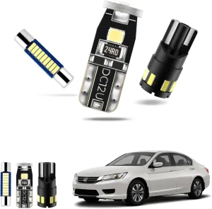 EASY EAGLE LED Interior Car Lights for Honda-Accord-2013-2022: 14 Piece Kit White LED Light Bulbs - Super Bright 6000K   Install Tool