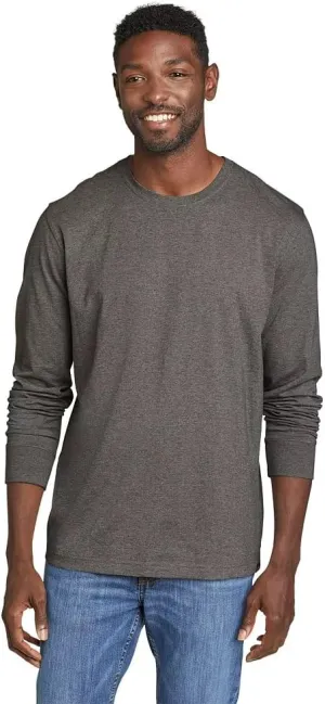Eddie Bauer Men's Legend Wash 100% Cotton Long-Sleeve Classic T-Shirt