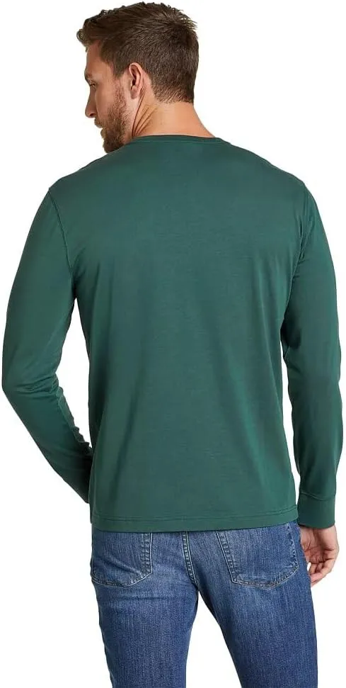 Eddie Bauer Men's Legend Wash 100% Cotton Long-Sleeve Classic T-Shirt