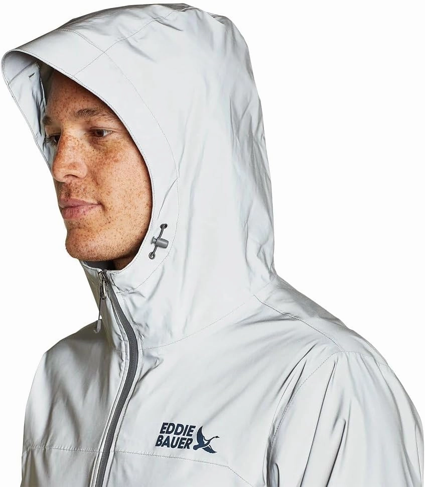 Eddie Bauer Men's Highbeam Reflective Waterproof Rain Jacket