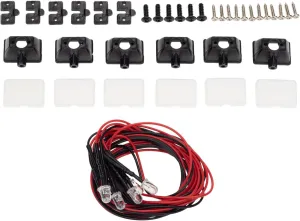 Enhance Your RC car with This Super Bright LED Roof Lamp Kit and Authentic, Perfect for AXAIL SCX10 TRX6 TRX4 90046 D90 110 1/10 RC Car. for Night Racing - 6 Lights