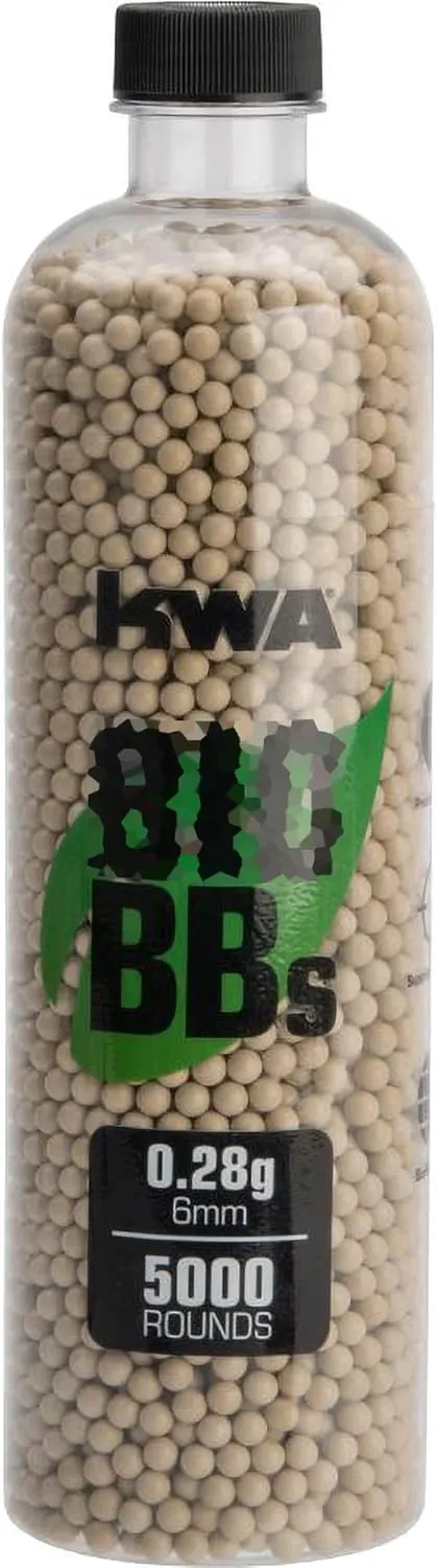 Evike Airsoft - KWA Outdoor Safe PLA Match Grade Airsoft BBS (Model: 0.28g 5000 RDS Tan)