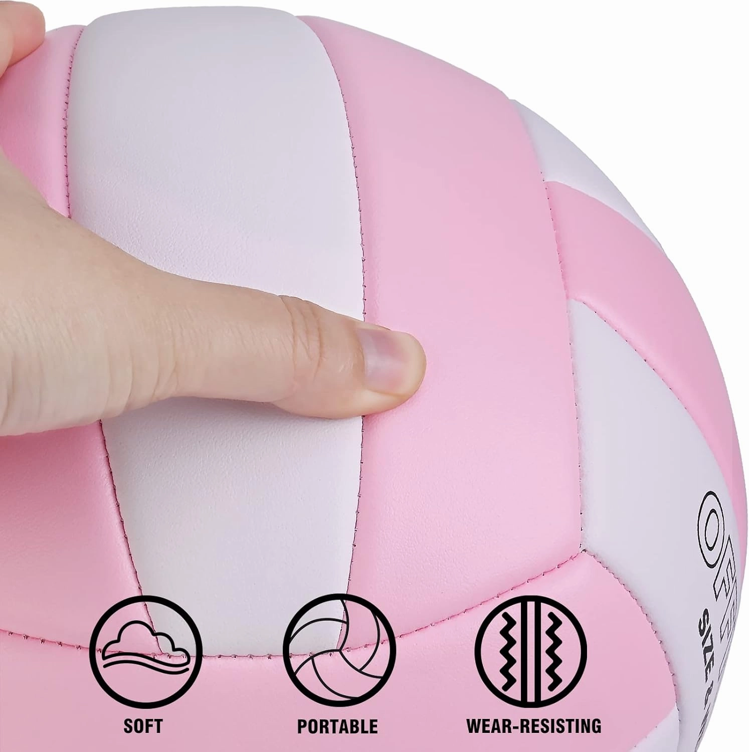 EVZOM Super Soft Beach Volleyball - Official Size 5 for Outdoor/Indoor/Pool/Gym/Training - Premium Sports Ball