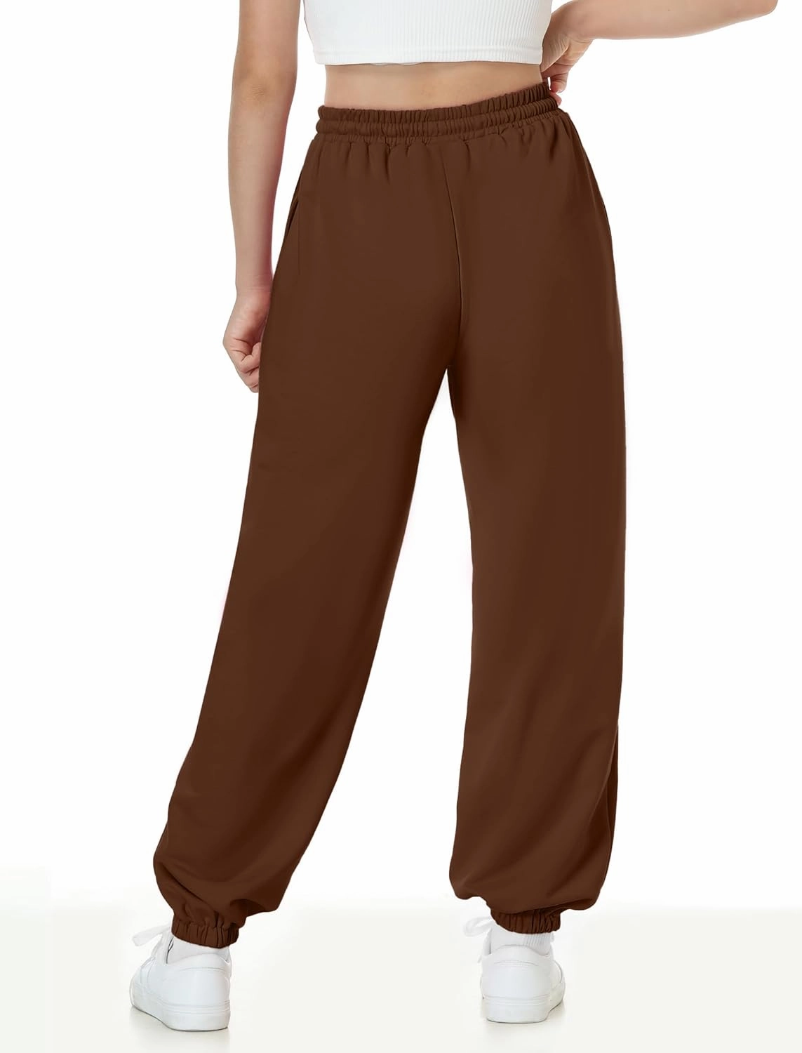 EXARUS 3 Pack Girls Sweatpants Letter Graphic Print with Pockets Sweat Pants High Waisted Cute Joggers 6-14Y