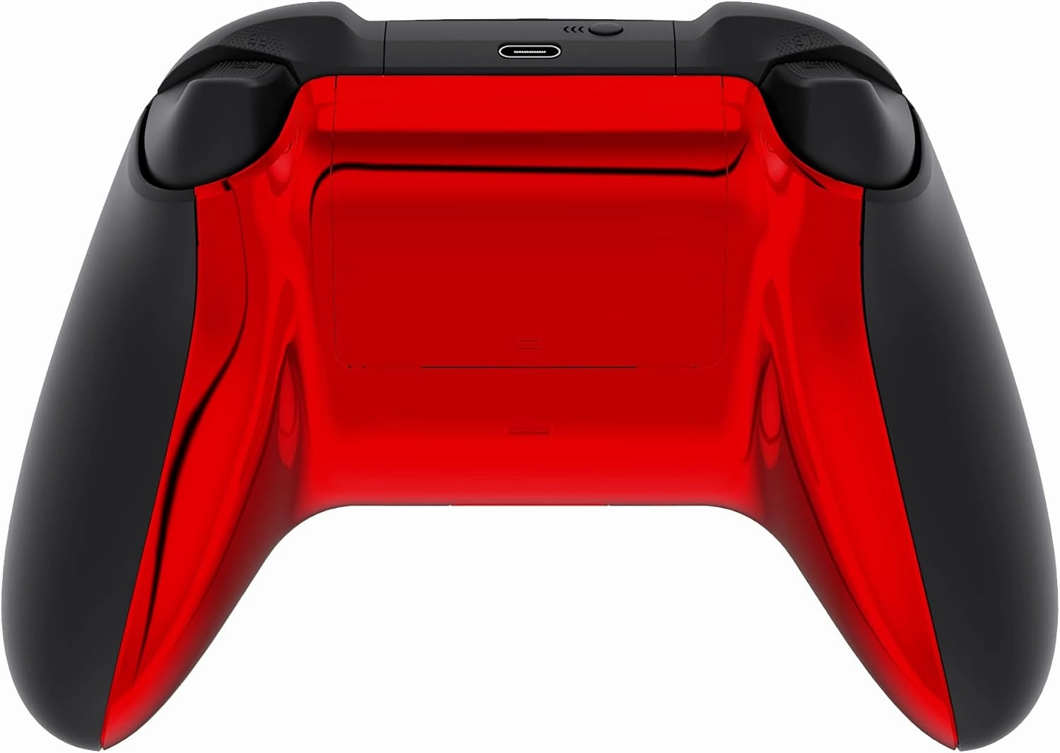 eXtremeRate Custom Back Cover Shell for Xbox Core Wireless Controller, Chrome Red Replacement Controller Battery Cover & Bottom Shell for Xbox Series X & S Controller
