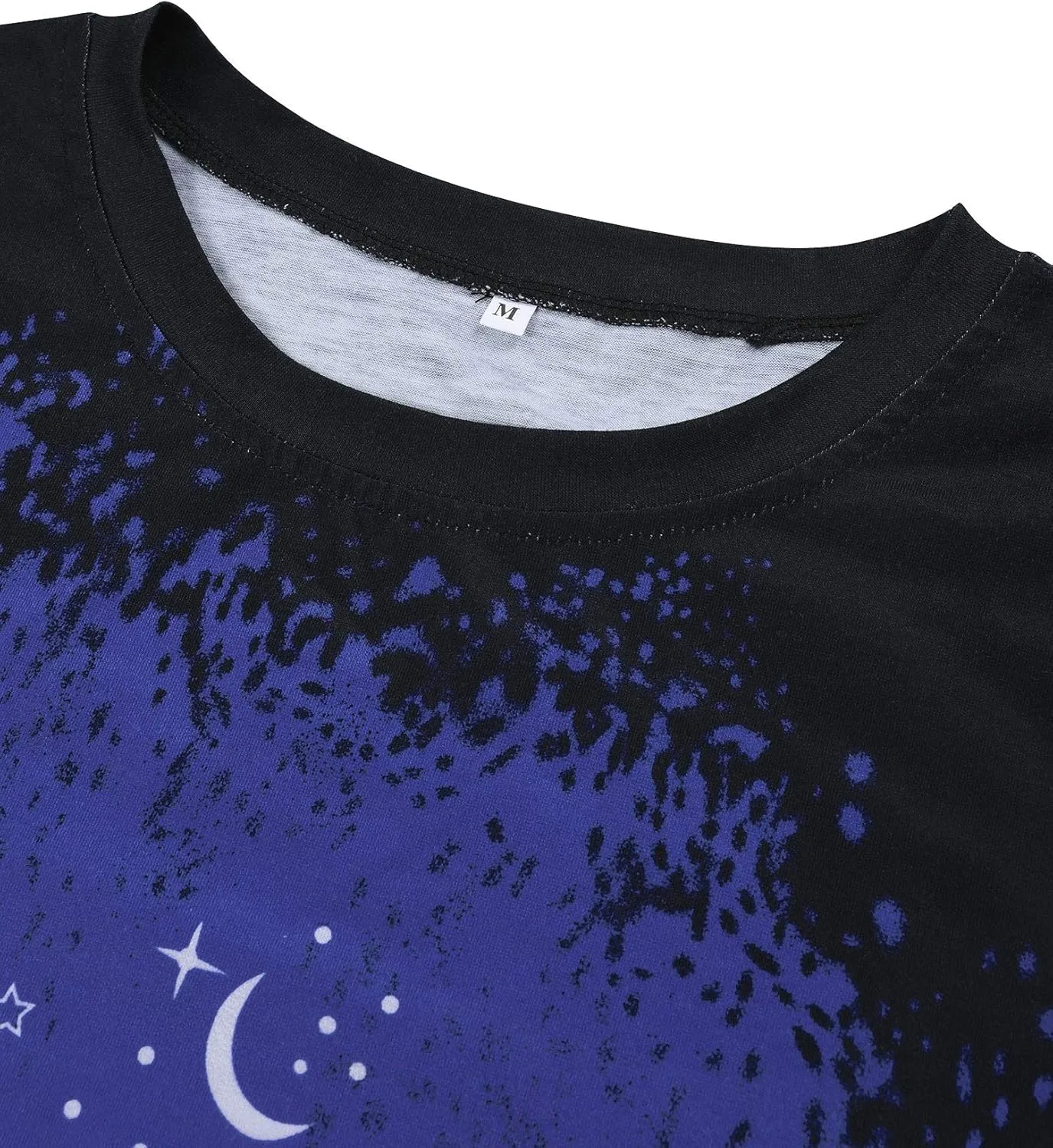 Ezcosplay Women Short Sleeve NASA Letter Print T-Shirts Casual Graphic Tee Tops