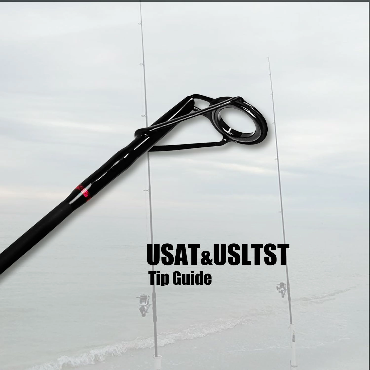 Fiblink Surf Spinning Fishing Rod 2-Piece Graphite Travel Fishing Rod(12 Feet & 10 Feet)