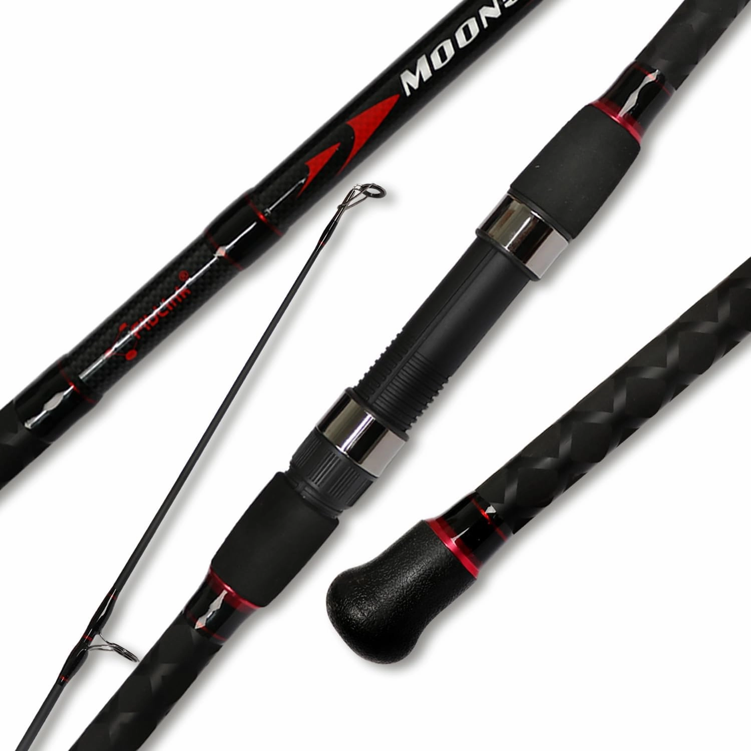 Fiblink Surf Spinning Fishing Rod 2-Piece Graphite Travel Fishing Rod(12 Feet & 10 Feet)