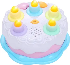 First Birthday Cake Toy - Singing Music Cake Toys with Counting and Blow Candles Toys for 1 2 3 4 Years Old Boys Girls Birthday and Xmas Gift