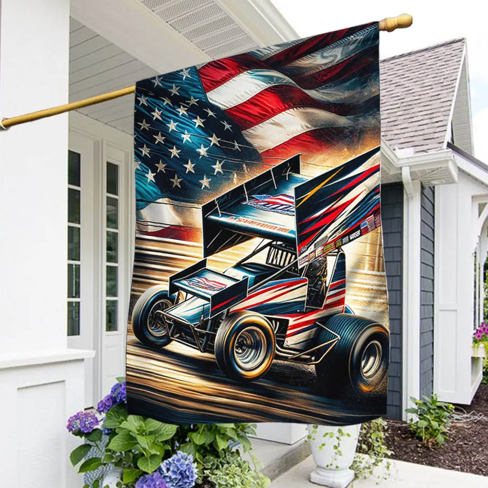 FLAGWIX Dirt Track Racing. Sprint Car Racing Flag MLN2845F