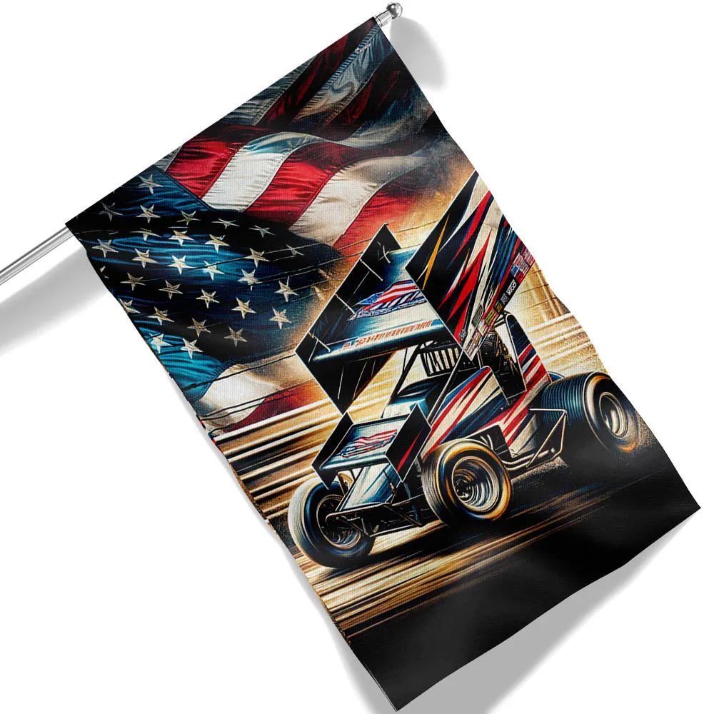 FLAGWIX Dirt Track Racing. Sprint Car Racing Flag MLN2845F