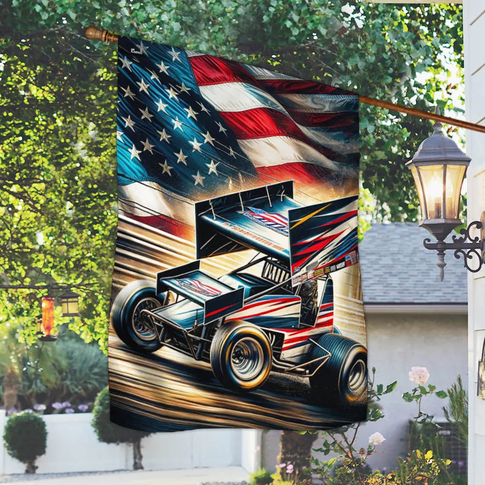 FLAGWIX Dirt Track Racing. Sprint Car Racing Flag MLN2845F