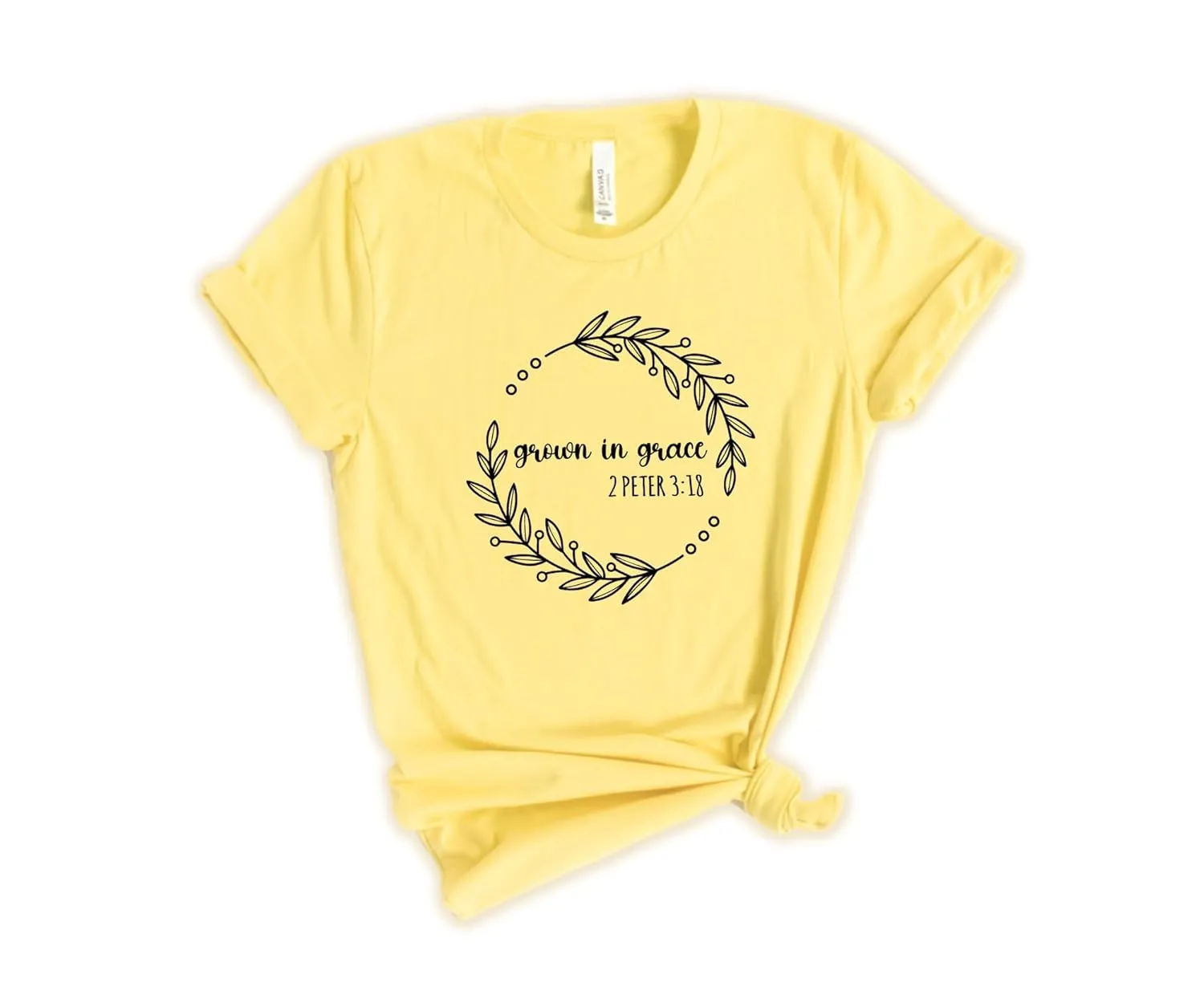 Floral Bible Verse Shirt For Women, Christian Gift T-Shirt, Religious Shirt, Jesus Shirt, Church Gift Tee, Faith Shirt, Grown In Grace Shirt (Unisex Crewneck)